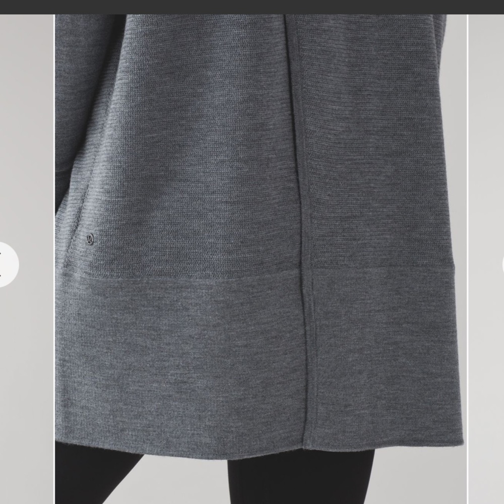 Lululemon sit in lotus wrap - size 8 - merino wool - gray - Picture 8 of 15